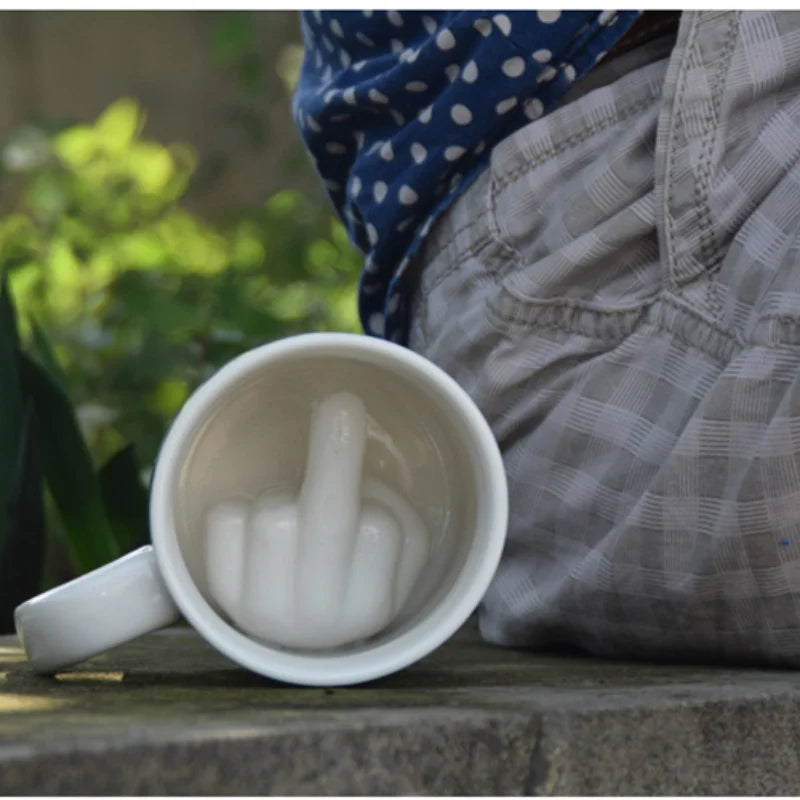 Middle Finger Ceramic Mug - Image 6