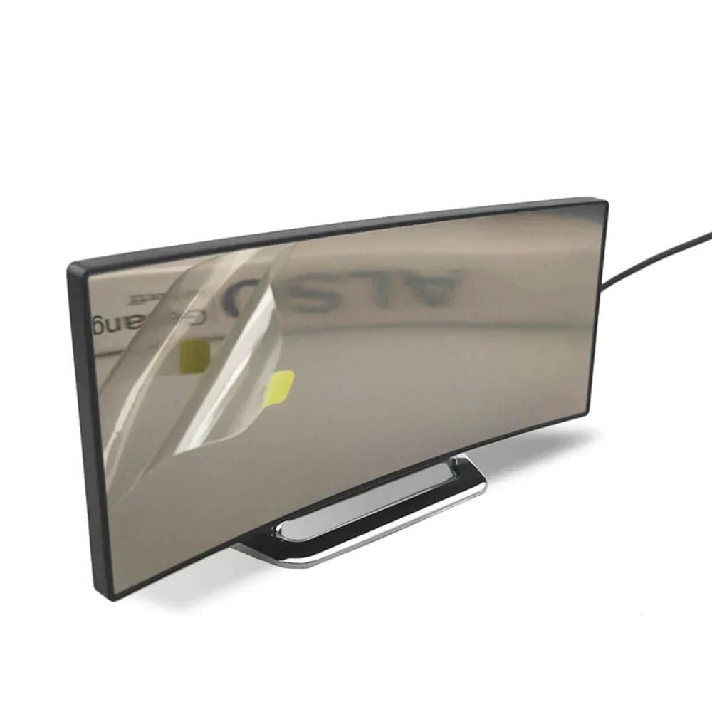 LED Digital Clock with Adjustable Brightness and Alarm, Curved Design