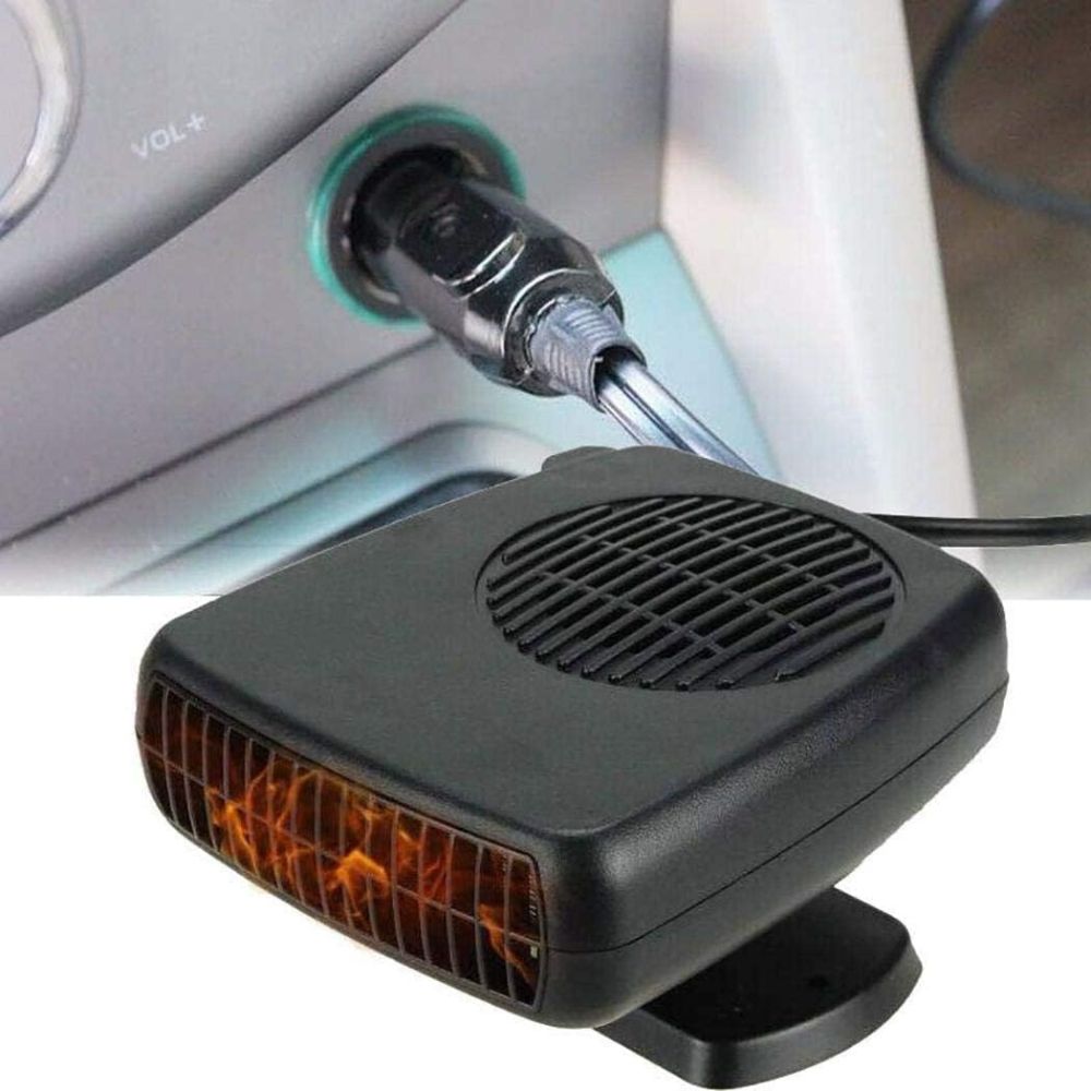 Portable Ceramic Car Heater with Dual Heat and Fan Modes, 150-300W