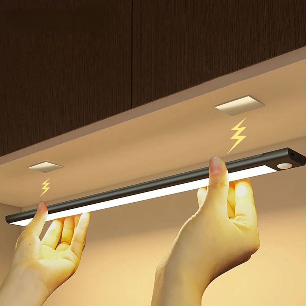 Motion Sensor Cabinet Light with Magnetic Mounting and Adjustable Dimming, Triple Layer Design