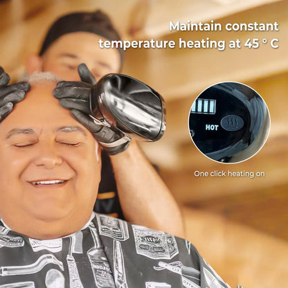 Cordless Vibration Massager with Heat Function and Adjustable Intensity for Neck, Back, Head