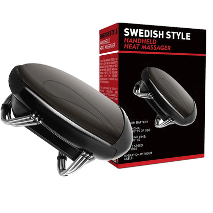 Cordless Vibration Massager with Heat Function and Adjustable Intensity for Neck, Back, Head