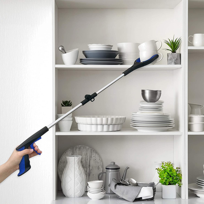 Grabber Stick with Rotating Jaw and 32 in Reach, Foldable Design
