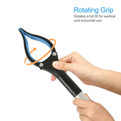 Grabber Stick with Rotating Jaw and 32 in Reach, Foldable Design