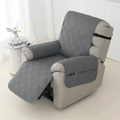Waterproof Recliner Cover with Quilted Polyester and Pet Claw Resistant, Machine Washable