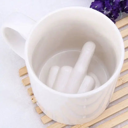 Middle Finger Ceramic Mug - Image 1
