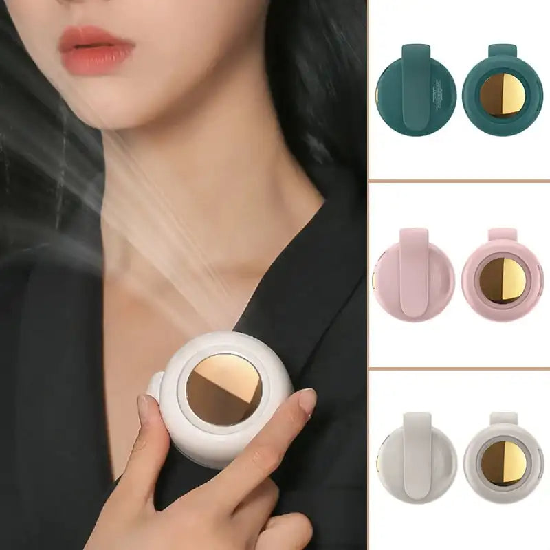 Wearable Clip Fan with 23-Hour Battery and 5100RPM Airflow