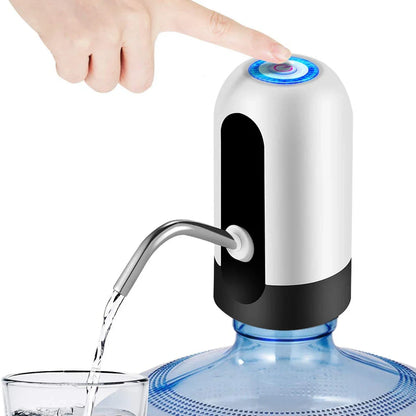 Rechargeable Bottle Water Pump with One Button Control and Stainless Steel Tube