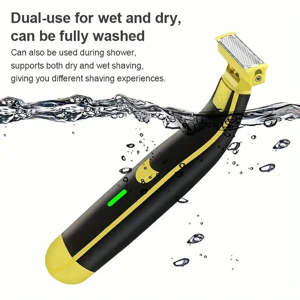 Grooming Trimmer with Four Interchangeable Heads and Floating Blade, Wet and Dry Use