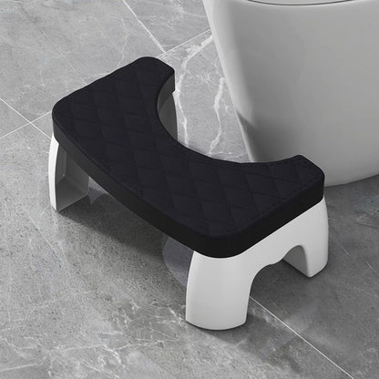 Toilet Squat Stool with Textured Grip and Curved Base Design