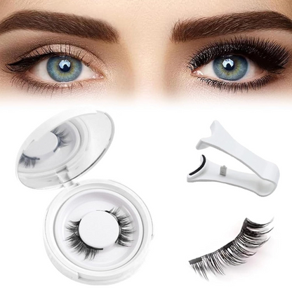 Magnetic 3D Eyelashes with Tweezer Applicator, Reusable and Glue-Free