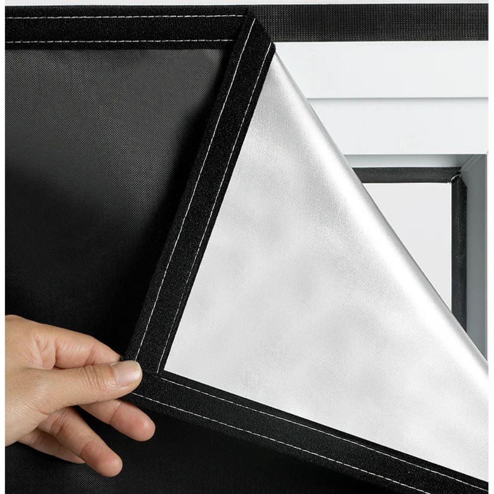 Static Cling Blackout Window Shade with Heat Reduction and Privacy Protection
