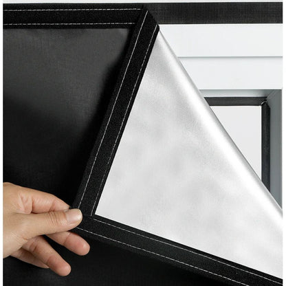 Static Cling Blackout Window Shade with Heat Reduction and Privacy Protection