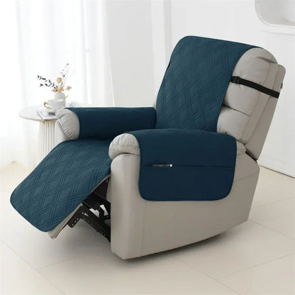 Waterproof Recliner Cover with Quilted Polyester and Pet Claw Resistant, Machine Washable