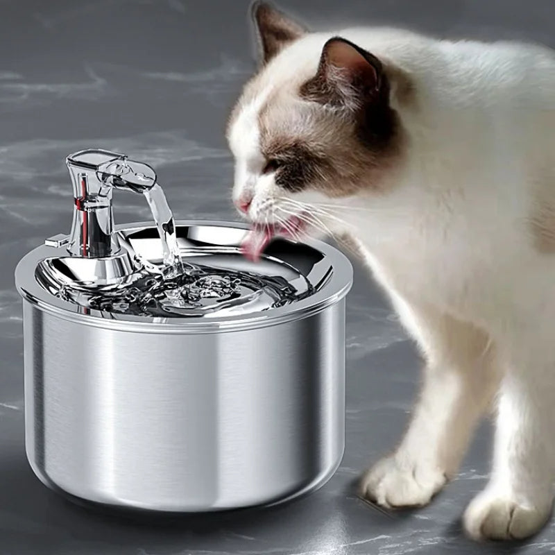 Cat Water Fountain with Motion Sensor and Four-Layer Filtration System