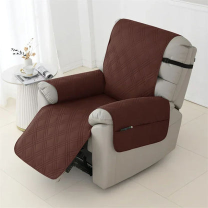 Waterproof Recliner Cover with Quilted Polyester and Pet Claw Resistant, Machine Washable