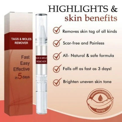 Skin Tag Remover Solution with Tea Tree Oil and Arborvitae Extract