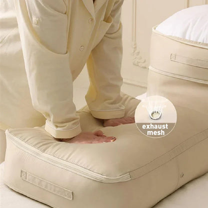 Compression Storage Bag with Built-In Zipper and Durable Handles, Water-Resistant Fabric