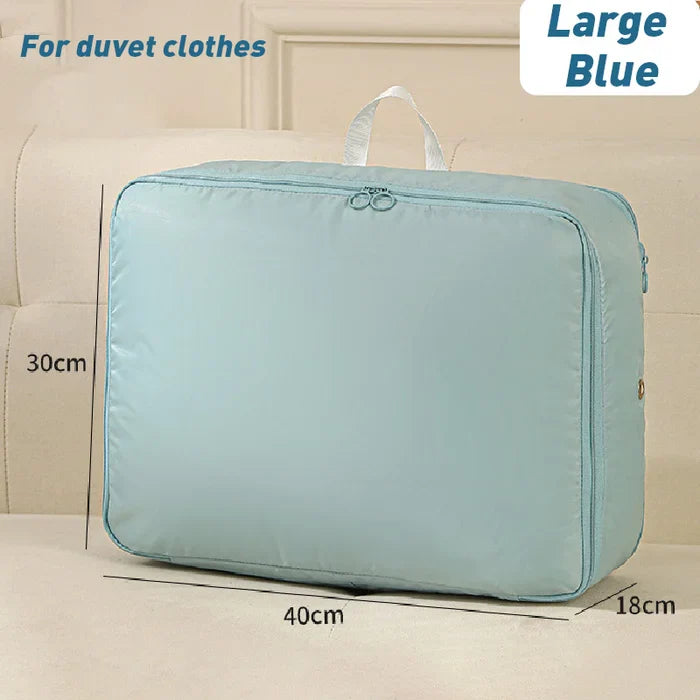Compression Storage Bag with Built-In Zipper and Durable Handles, Water-Resistant Fabric