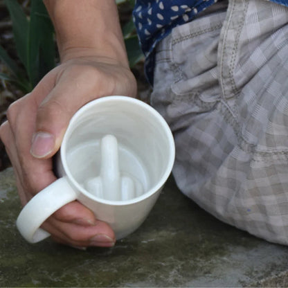 Middle Finger Ceramic Mug - Image 4
