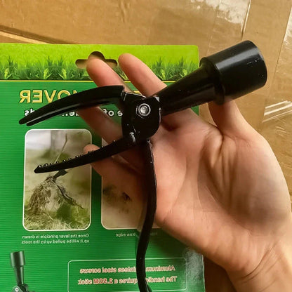 Standing Weed Puller with Foot Pedal Leverage and Barbed Claws, Detachable