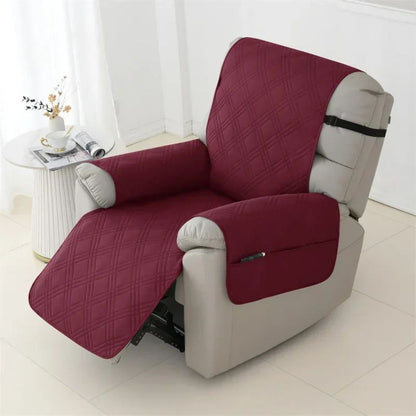Waterproof Recliner Cover with Quilted Polyester and Pet Claw Resistant, Machine Washable