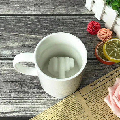 Middle Finger Ceramic Mug - Image 3
