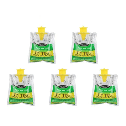 Disposable Fly Trap with Water-Activated Bait and Hanging Loop, 20000 Fly Capacity