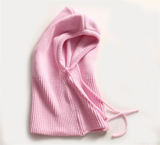 Cashmere Blend Knit Hat with Hooded Drawstrings and Packable Lightweight Fit