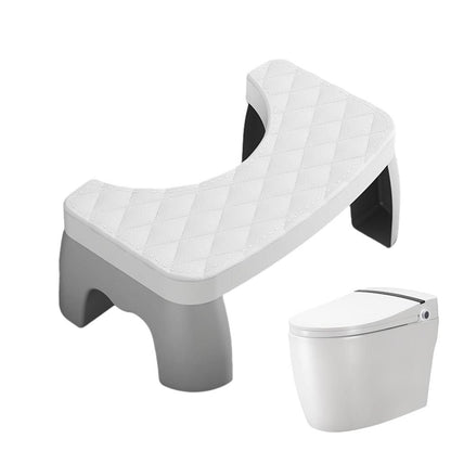 Toilet Squat Stool with Textured Grip and Curved Base Design