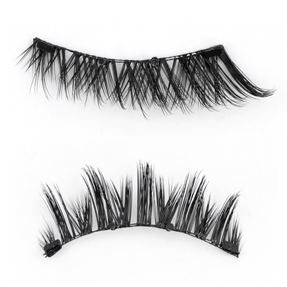 Magnetic 3D Eyelashes with Tweezer Applicator, Reusable and Glue-Free
