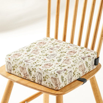 Adjustable Booster Seat with Detachable Washable Cover and Security Straps for Children
