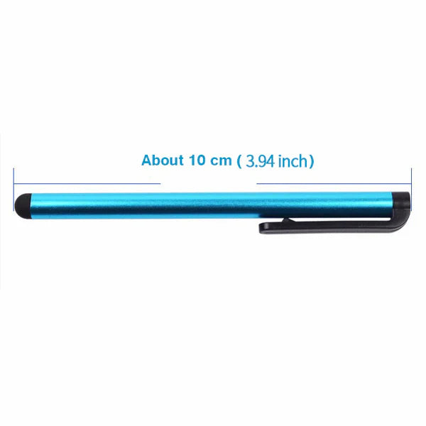 Touch Screen Stylus Pen Set with Soft Rubber Tips and Aluminum Body, 10 Pack