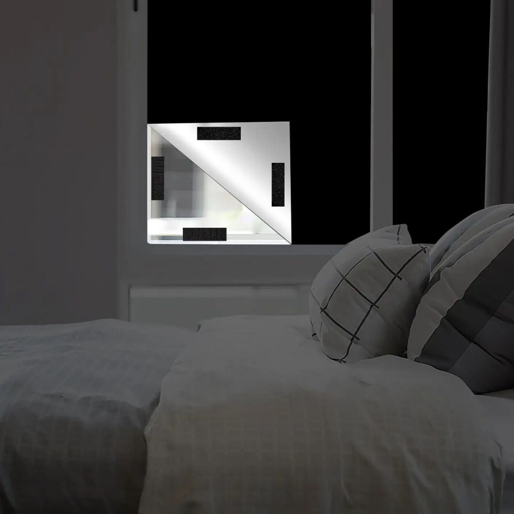 Static Cling Blackout Window Shade with Heat Reduction and Privacy Protection