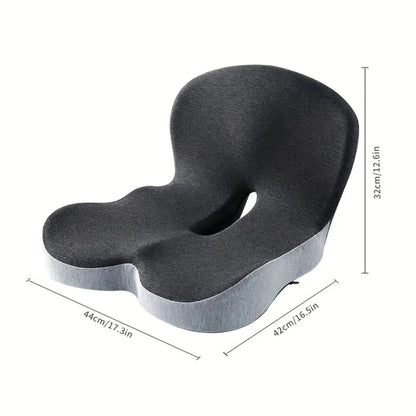 Memory Foam Lumbar Support Cushion with L-Shaped Design and Ventilation