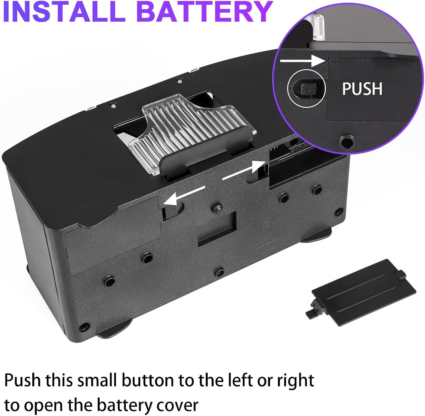 Electric Card Shuffler with Two Deck Capacity and Battery Power