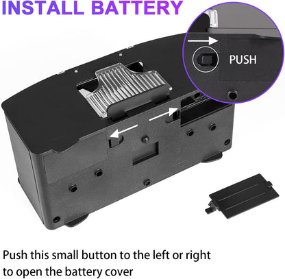 Electric Card Shuffler with Two Deck Capacity and Battery Power