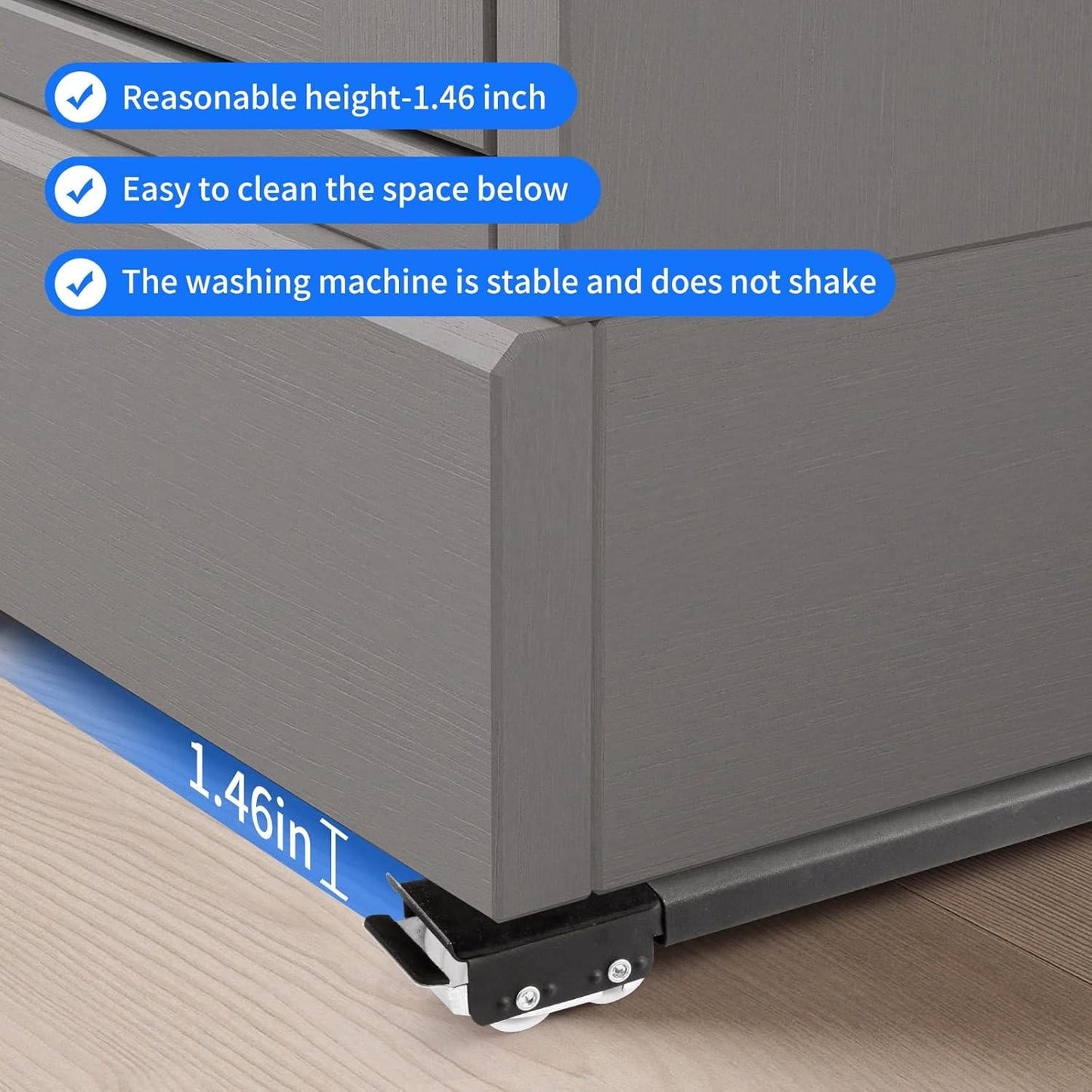 Appliance Roller Base with 24 Wheels and Dual Brake Locks, 661lb Capacity