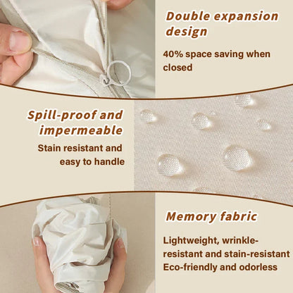 Compression Storage Bag with Built-In Zipper and Durable Handles, Water-Resistant Fabric