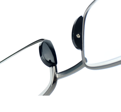 Foldable Reading Glasses with Spring Hinge and Stainless Steel Frame, Compact Carry Case