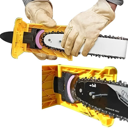 Portable Chainsaw Bar Sharpener with Stone Grinding Attachment for 14-20in Bars