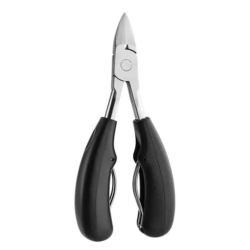 Heavy Duty Nail Clippers with Carbon Steel Blade and Built-In File, 2-Piece Set