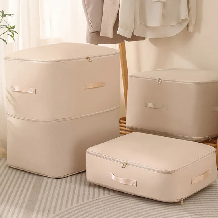 Compression Storage Bag with Built-In Zipper and Durable Handles, Water-Resistant Fabric