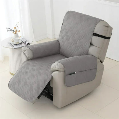 Waterproof Recliner Cover with Quilted Polyester and Pet Claw Resistant, Machine Washable