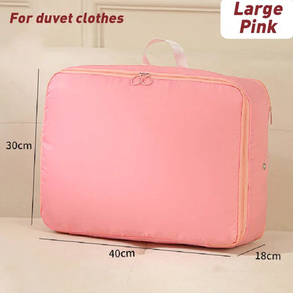 Compression Storage Bag with Built-In Zipper and Durable Handles, Water-Resistant Fabric