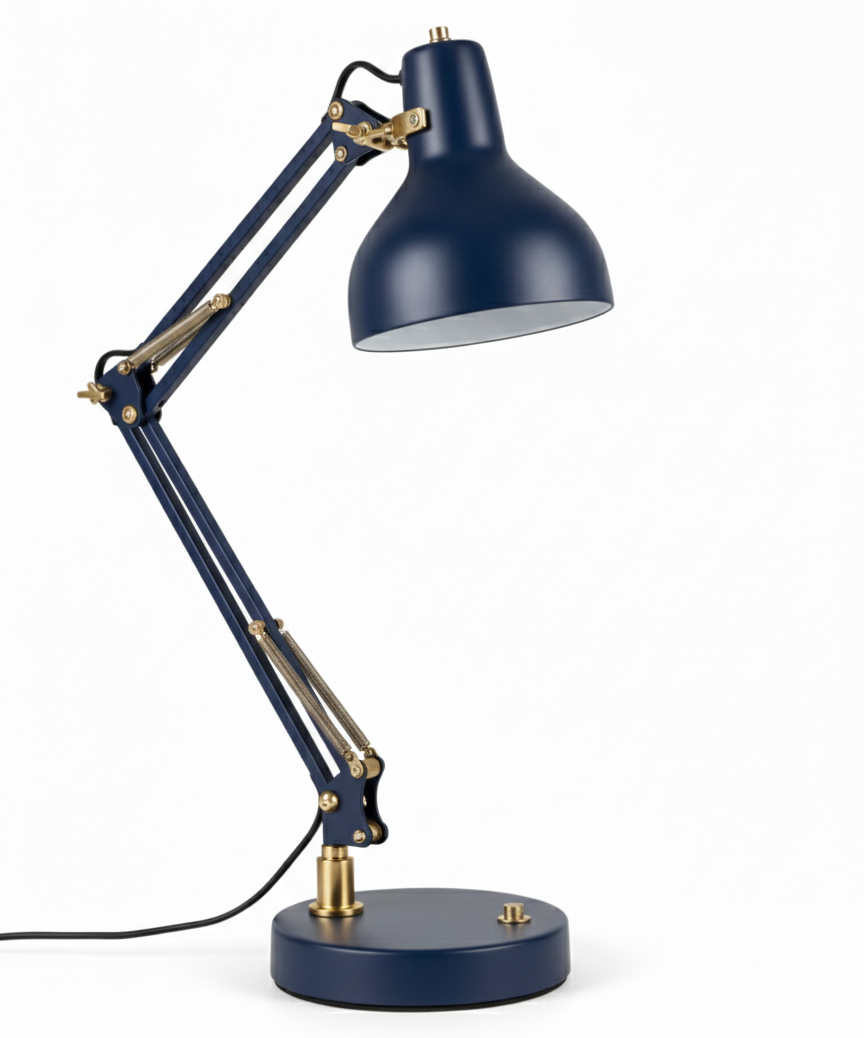 Articulated Task Blue Lamp
