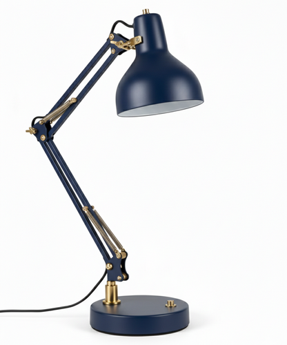 Articulated Task Blue Lamp