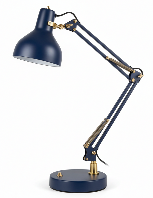 Articulated Task Blue Lamp