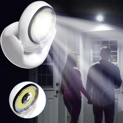 Outdoor Motion Sensor Light with Weatherproof Housing and Magnetic Mount, Battery Operated