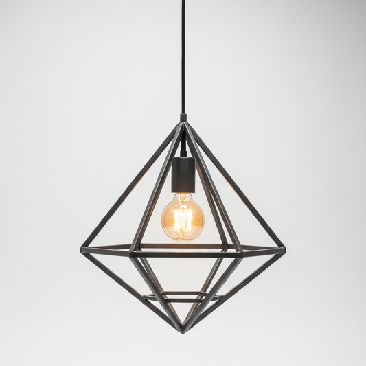 Black Angular Pendant Lamp